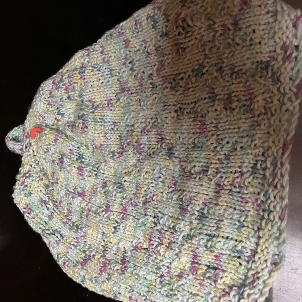 Knitted hanging kitchen towel